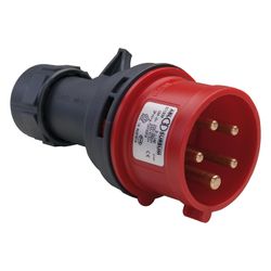 ABL CEE-Stecker S51S30, 16A 400V IP44 5-polig 6h, Kunststoff, Rot/Grau... ABL-S51S30 4011721102085 (Abb. 1)