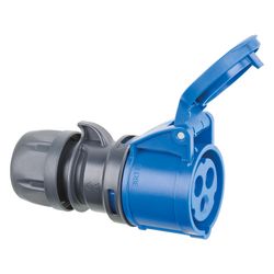 ABL CEE-Kupplung 16A 230V 3-polig IP44, Kunststoff, Blau/Grau... ABL-K31S20 4011721102481 (Abb. 1)