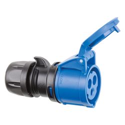 ABL CEE-Kupplung K31SL20, 16A 230V 3-polig IP44, Kunststoff, blau/grau... ABL-K31SL20 4011721122571 (Abb. 1)
