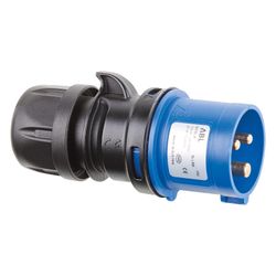 ABL CEE-Stecker 3-polig 16A 230V, IP44, Kunststoff, Blau/Grau... ABL-S31SL20 4011721121628 (Abb. 1)