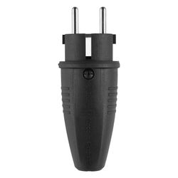 ABL Schutzkontakt-Stecker Original 1506, 250V 16A IP44, TPE, Schwarz, 100000039... ABL-100000039 4011721188683 (Abb. 1)