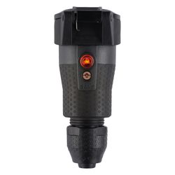 ABL Schutzkontakt-Kupplung Professional 1590, 16A 250V IP54, Kunststoff, Schwarz... ABL-100000105 4011721189215 (Abb. 1)