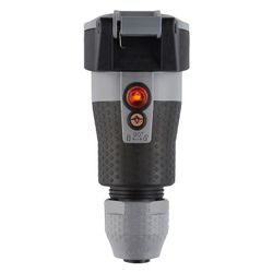 ABL Schutzkontakt-Kupplung Professional 1590, 250V 16A IP54, Kunststoff, Grau... ABL-100000107 4011721189239 (Abb. 1)