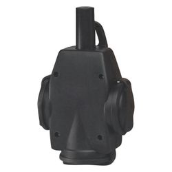 ABL Hängekupplung 3-fach, 16A 250V, Vollgummi, Schwarz... ABL-1473190 4011721023380 (Abb. 1)