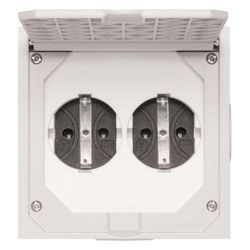 ABL Einbausteckdose BOWAcompact, 16A 250V, Aluminium, Grau... ABL-1632490 4011721024004 (Abb. 1)