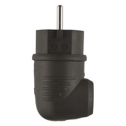 ABL Winkelstecker Original 1508, 16A 250V IP44, Gummi, Schwarz... ABL-100000040 4011721188690 (Abb. 1)