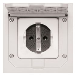 ABL Einbausteckdose BOWAcompact 1471460, 250V 16A IP41, Aluminium, Grau... ABL-1471460 4011721023366 (Abb. 1)