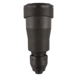 ABL Schutzkontakt-Kupplung Professional 1590, 16A 250V IP54, Kunststoff, Schwarz... ABL-100000105 4011721189215 (Abb. 1)