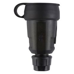 ABL Kupplung Hightech 1580, 250V 16A IP44, Kunststoff, Schwarz... ABL-100000080 4011721189178 (Abb. 1)