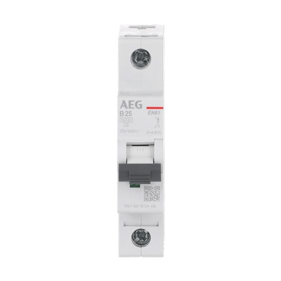 AEG Leitungsschutzschalter EN61B25, 6kA 25A 1P