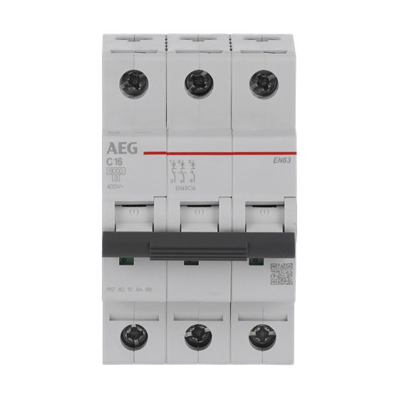 AEG Leitungsschutzschalter EN63C16, 6kA 16A 3P