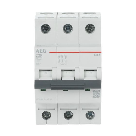 AEG Leitungsschutzschalter EN63C20, 6kA 20A 3P