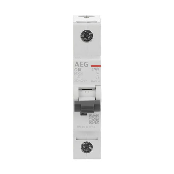 AEG Leitungsschutzschalter EN61C10, 6kA, 10A, 1P