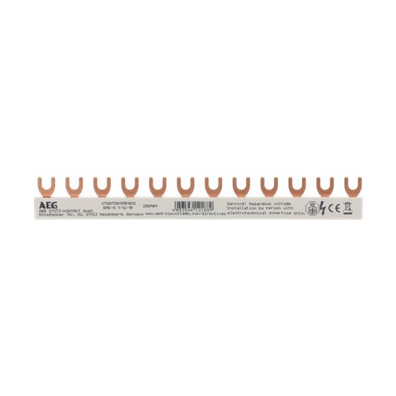 AEG Gabel-Sammelschiene, 1P, 10mm2, 12 Pins