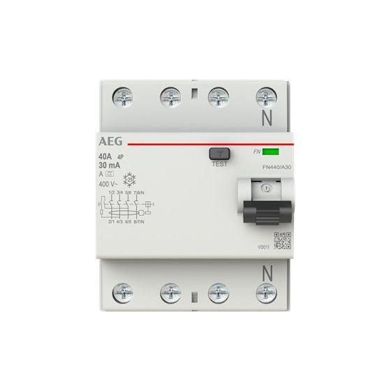 AEG FI-Schalter FN440/A30, 4P, 40A, 30mA, 4TLE