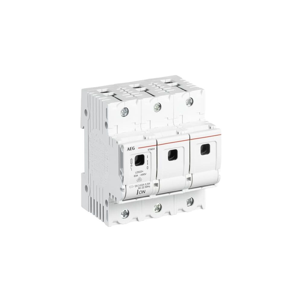 AEG Sicherungs-Lasttrennschalter LD023, D02 3-polig 63A... AEG-2CDE103005R1905 5413656796541 (Abb. 3)