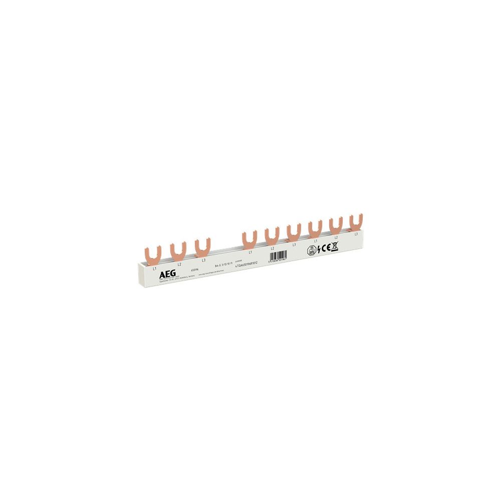 AEG Gabel-Sammelschiene 3P, 10mm2, 10 Pins, 4TQA750196R1012... AEG-4TQA750196R1012 4053546121896 (Abb. 3)