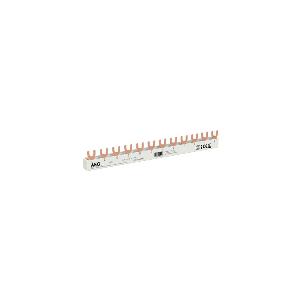 AEG Gabel-Sammelschiene 4P, 10mm2, 12 Pins... AEG-4TQA750194R1012 4053546121872 (Abb. 3)