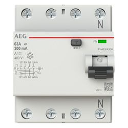 AEG FI-Schalter FN463/A300, 4P, 63A, 300mA, 4TLE... AEG-2CSF704156R3630 8012542556053 (Abb. 1)