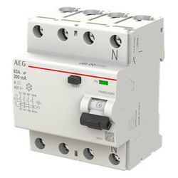 AEG FI-Schalter FN463/A300, 4P, 63A, 300mA, 4TLE... AEG-2CSF704156R3630 8012542556053 (Abb. 1)