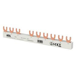 AEG Gabel-Sammelschiene 3P, 10mm2, 10 Pins, 4TQA750196R1012... AEG-4TQA750196R1012 4053546121896 (Abb. 1)