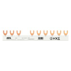 AEG Gabel-Sammelschiene 3P, 10mm2, 10 Pins, 4TQA750196R1012... AEG-4TQA750196R1012 4053546121896 (Abb. 1)