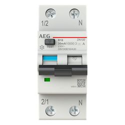 AEG LSFI-Schalter DN100B16/A30, 16A, 30mA, 10kA, 1P+N, Typ A, 2CSR975131R1165... AEG-2CSR975131R1165 8012542587552 (Abb. 1)