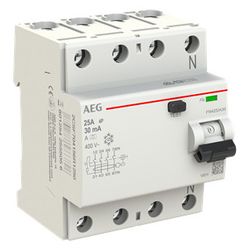 AEG FI-Schalter FN425/A30, 4P Typ A 25A 30mA 4TLE... AEG-2CSF704156R1250 8012542555056 (Abb. 1)