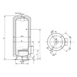 AEG Elektro-Standspeicher STM 20, 200 l, 6 kW, 630x730x1570mm... AEG-182239  (Abb. 1)