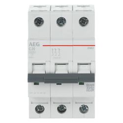 AEG Leitungsschutzschalter EN63C20, 6kA 20A 3P... AEG-2CDS253088R0204 4053546102772 (Abb. 1)