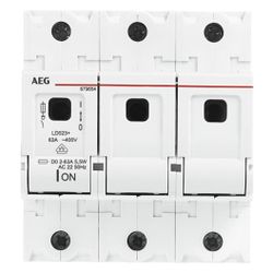 AEG Sicherungs-Lasttrennschalter LD023, D02 3-polig 63A... AEG-2CDE103005R1905 5413656796541 (Abb. 1)