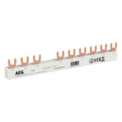 AEG Gabel-Sammelschiene 3P, 10mm2, 10 Pins, 4TQA750196R1012... AEG-4TQA750196R1012 4053546121896 (Abb. 1)