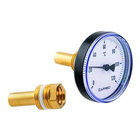 Afriso Bimetall-Thermometer 0/120 GrC SchR G 1/2