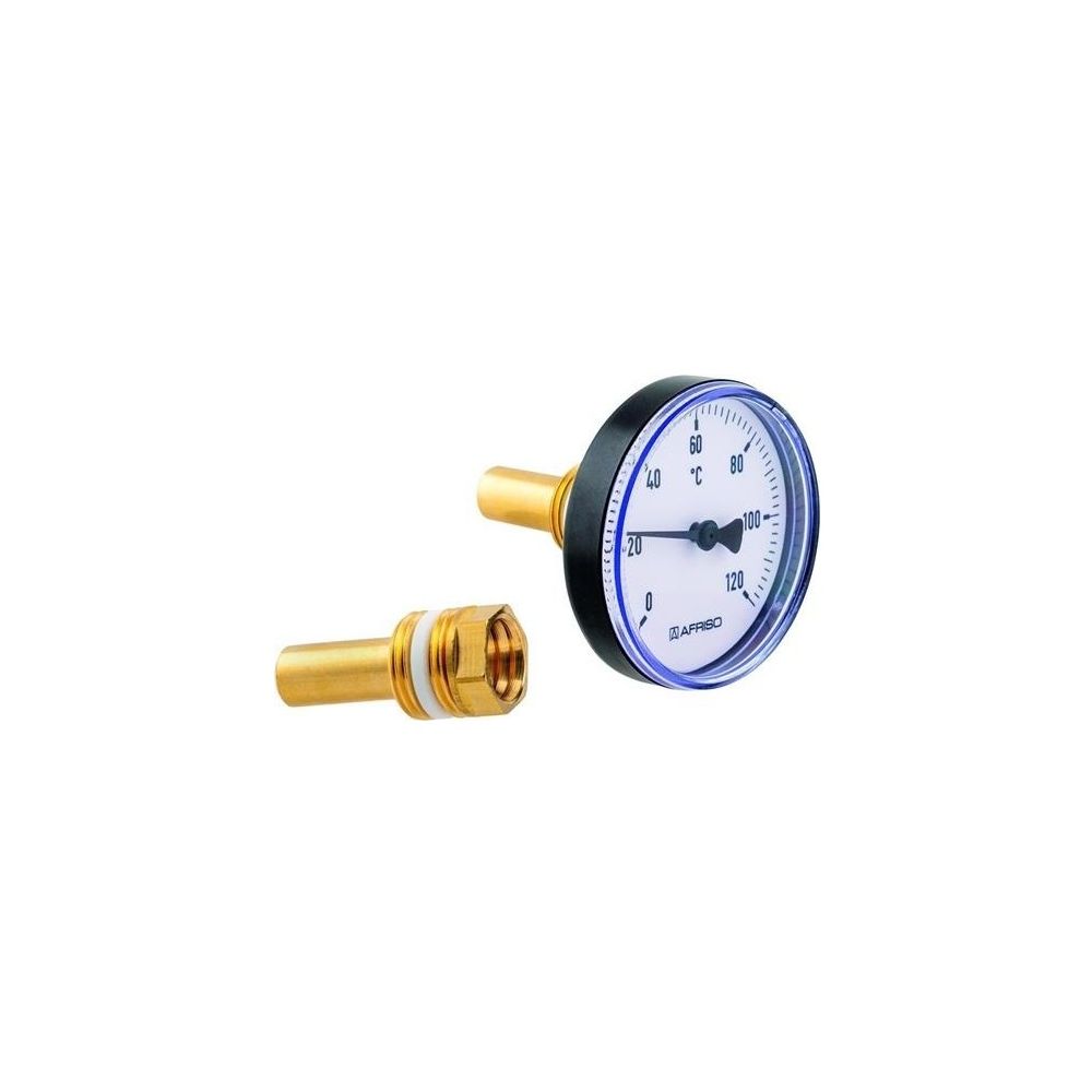 Afriso Bimetall-Thermometer 0/120 GrC SchR G 1/2" B BiTh 63 K 63mm... AFRISO-63710 4016203637109 (Abb. 1)