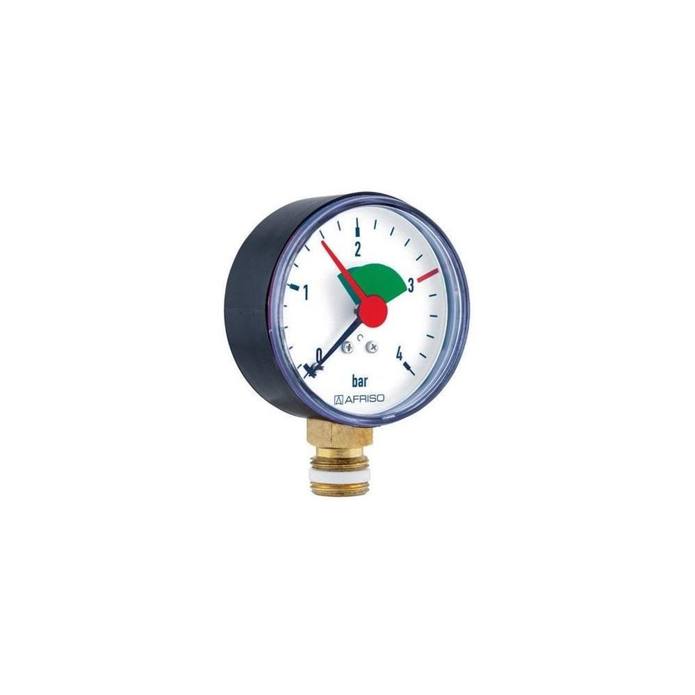Afriso Manometer Anz 0/4 bar HZ 80 G 1/2" B radial... AFRISO-63918 4016203639189 (Abb. 1)