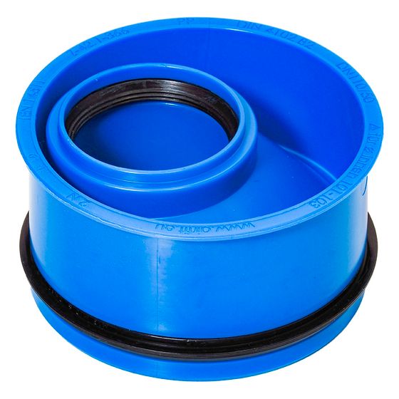 Airfit Abwasser-Innen-Reduzierstück, DN 110/50, für dickwandige Rohre, PP, Blau, 10850IR