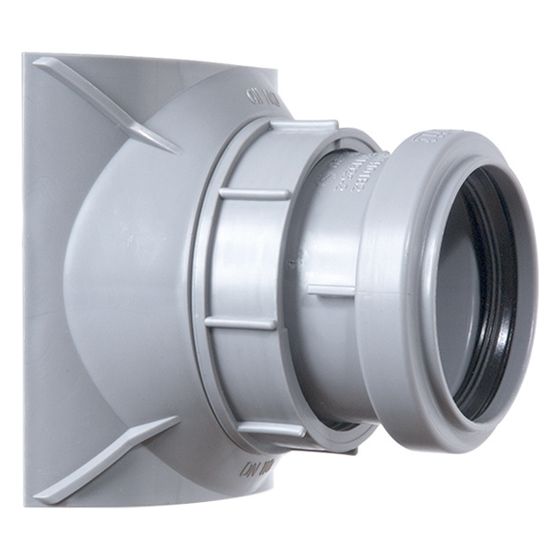 Airfit Schraubabzweig DN 125/50, PP, Grau, 22550AZ