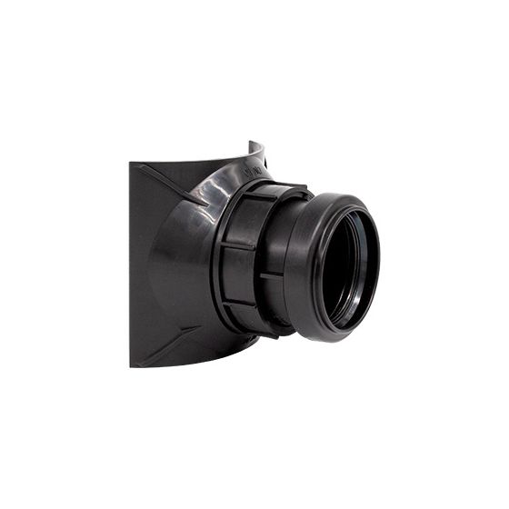Airfit Schraubabzweig DN 125/50, DN 125/50, PP, Schwarz, 22552AZ