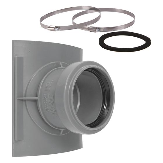 Airfit Sattel-Abzweig, DN 160/90, PP, Grau, 28169SA