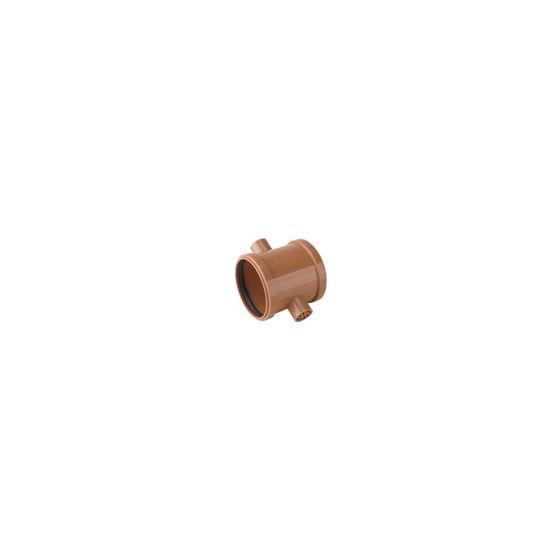 Airfit Doppelschiebemuffe Plus, DN 110, PP, Orangebraun, 30110KG