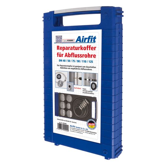 Airfit Reparaturkoffer, DN 40-125, PP, mit Schlauchschellen, Grau, 45000RS