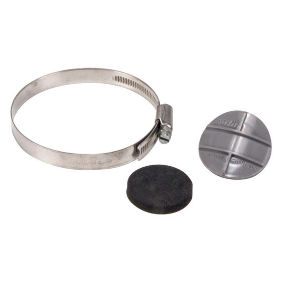 Airfit Reparaturstopfen DN 50, PP, mit Schlauchschellen, Grau, 45050RS