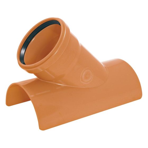 Airfit Klebeabzweig 45 Grad, DN 160/125, PVC-U, Orange, 456125KA