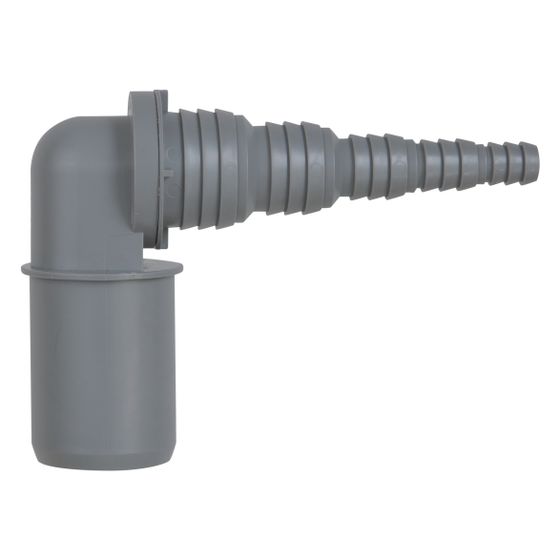 Airfit Schlauchwinkel Plus DN 32, 8,5-26,6mm, 90 Grad, PP, Grau, 50003SW