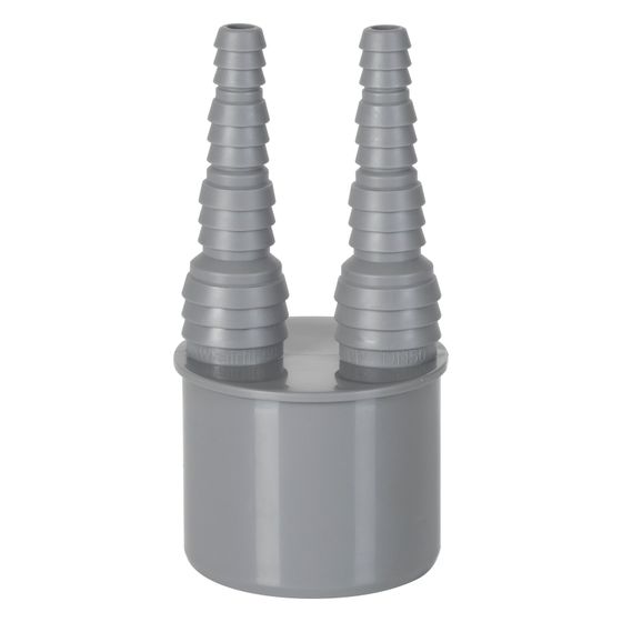 Airfit Doppelschlauchnippel DN 50, 8,3-20,5mm / 8,3-20,5mm, PP, 50020SN