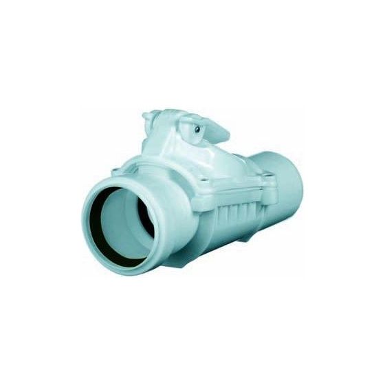 Airfit Rückstauklappe, DN 50, PP, für waagerechte Montage, Weiß, 50051WRK