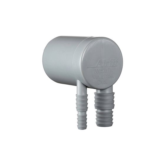 Airfit Doppel-Anschlusswinkel DN 50, 8,1-11,8mm / 14,5-20,3mm, PP, 50052WTW