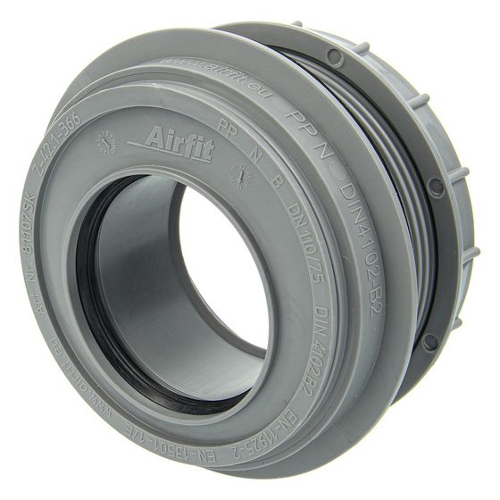 Airfit Anschraub-Muffe DN 75, DN 75, PP, Grau, 50075AM