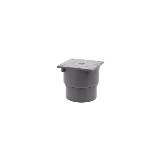 Airfit Reinigungsverschluss DN 110 / DN 125, PP, Edelstahlplatte, Grau, 50300RVA4