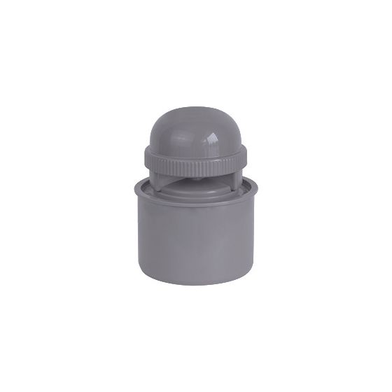 Airfit Rohrbelüfter, DN 75, PP, für Abflussrohre, Grau, 57075RB